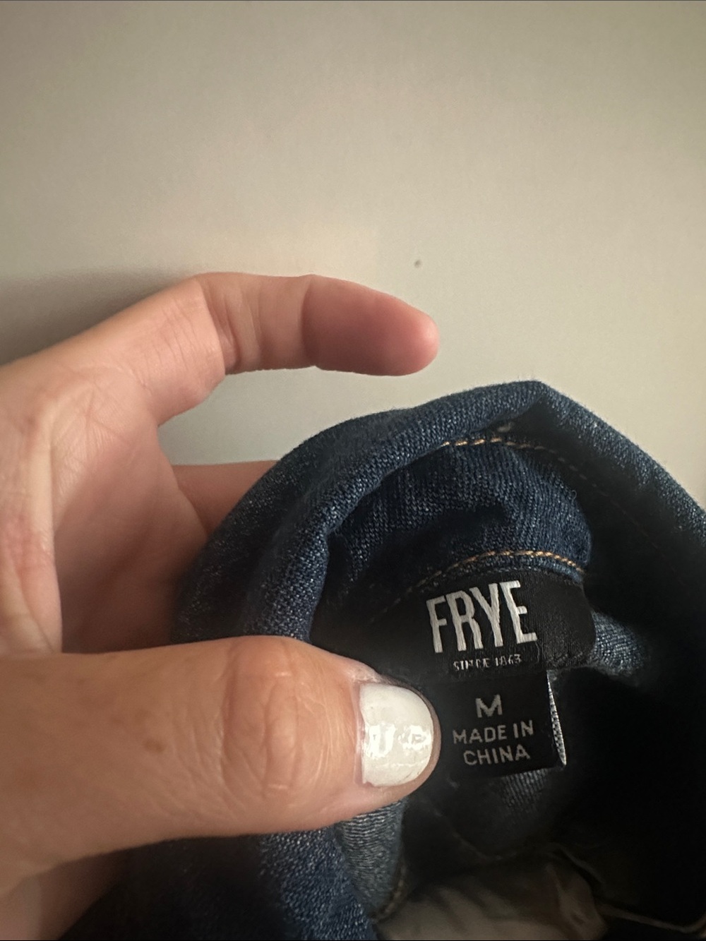 NWOT Frye Denim Button Down Mini Dress Dark Wash - Picture 8 of 8
